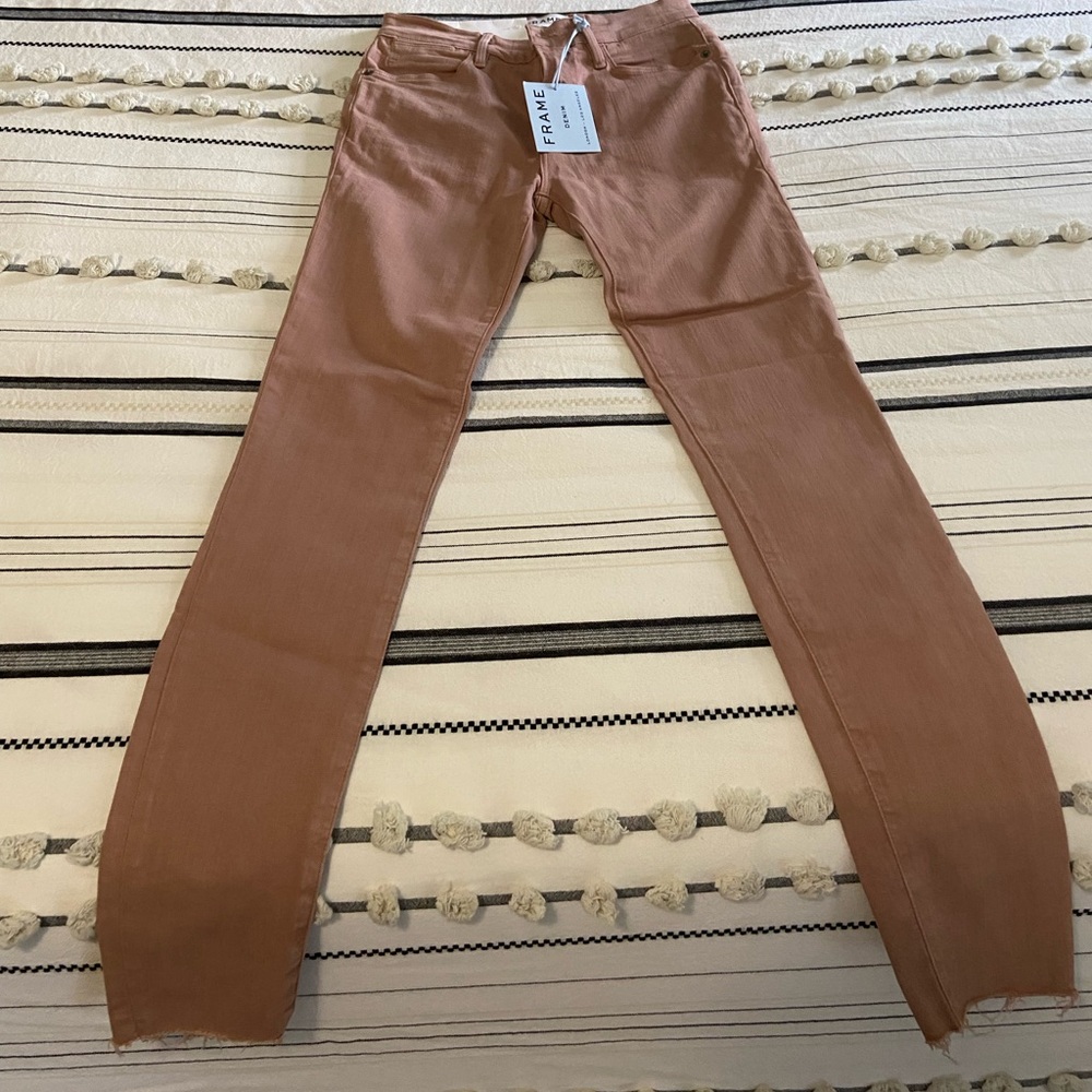Frame Denim Dusty Pink Le High Skinny Sz 25